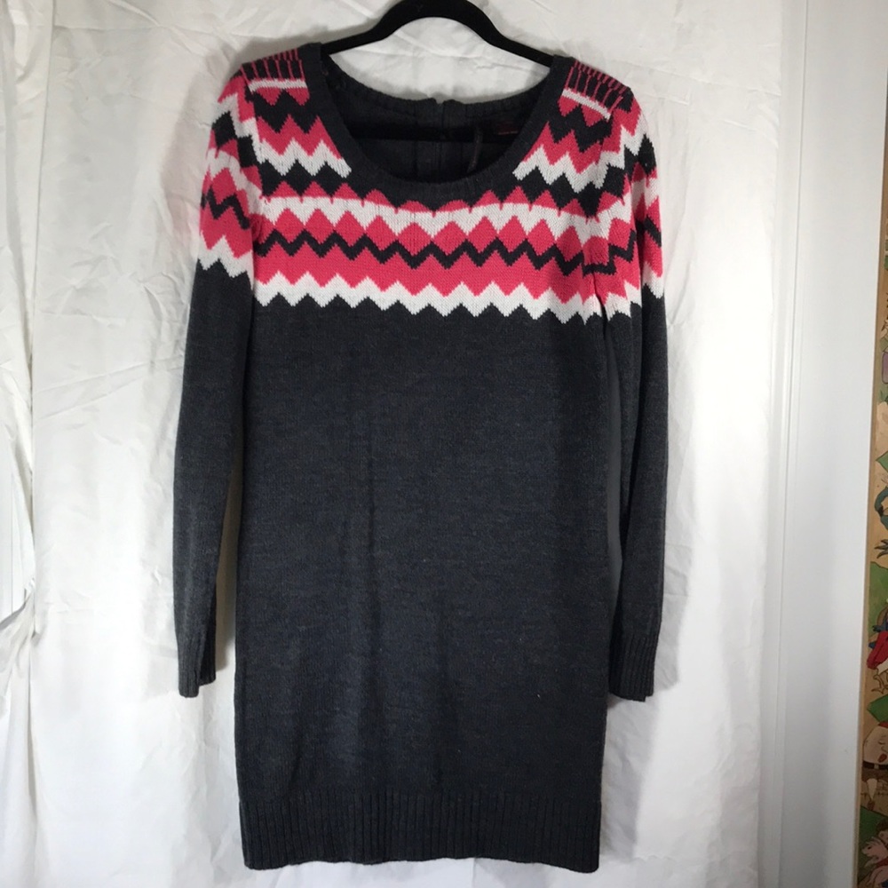 Long sleeved sweater dress
